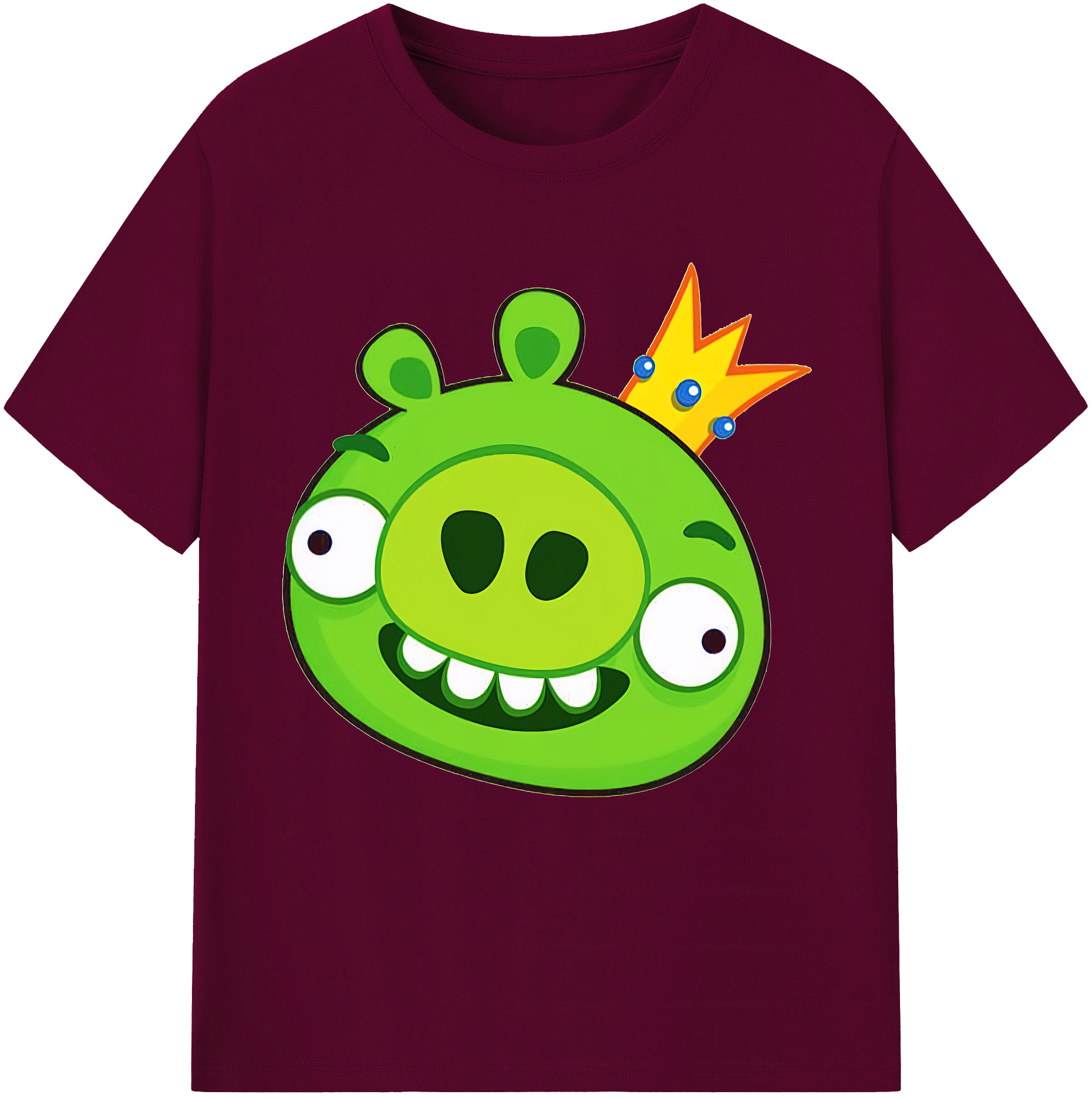 （画像用） Angry Birds アングリーバード レディースカジュアルプリントTシャツ（綿100％）